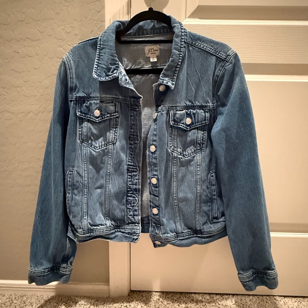 JCrew | Classic Denim Jacket | Medium Wash | Size: Large